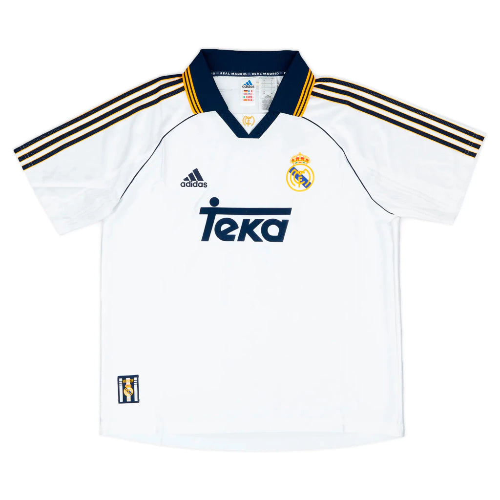 Camisa Retrô Adidas Real Madrid 1999/2000 Home Reedição