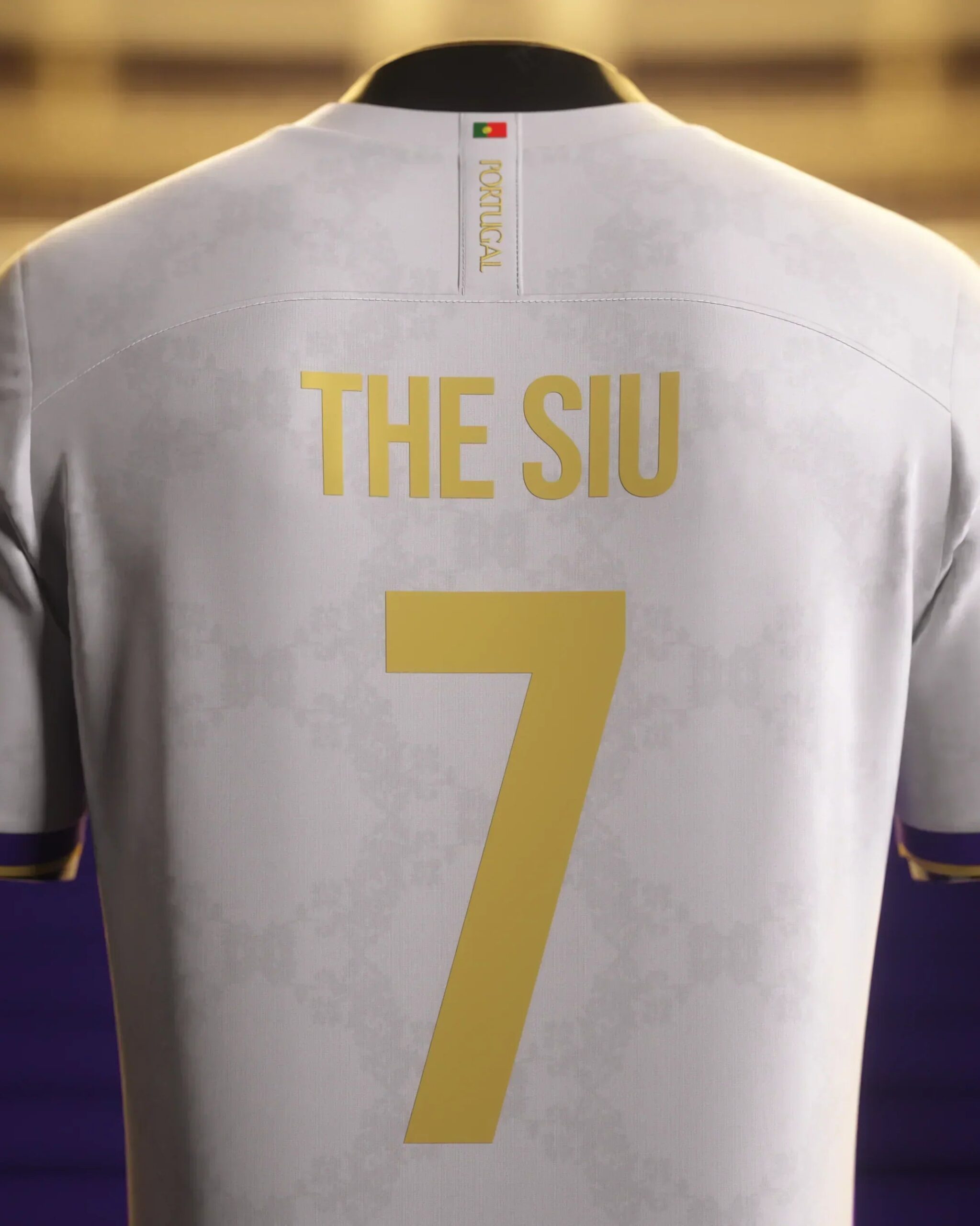 Camisa Real madrid 24/25 Edição Especial The siu RONALDO - Branca com Dourado - Imagem 3