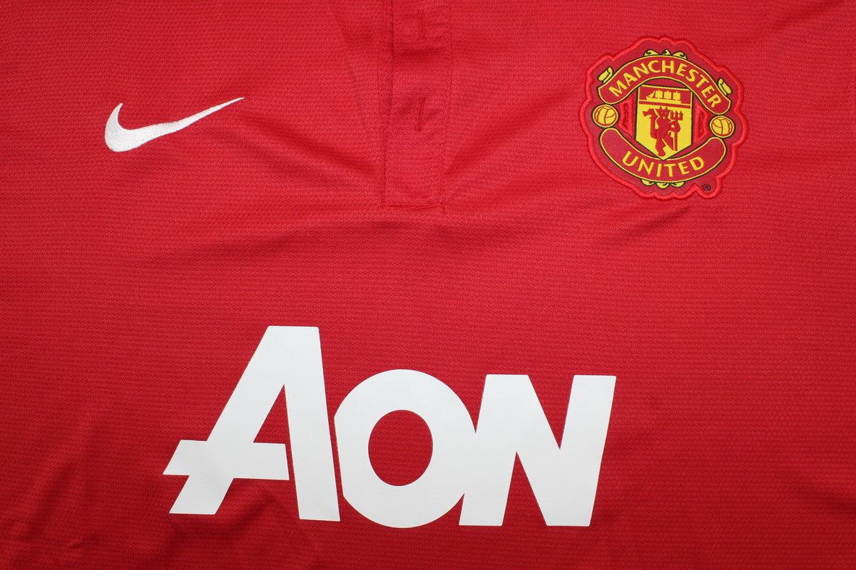 Camisa Manchester United Manga Longa Home 13/14 - Versão Retrô - Imagem 6