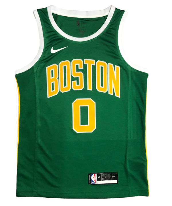 Regata NBA Boston Celtics Gold Nike Authentic Tatum 0 - Verde