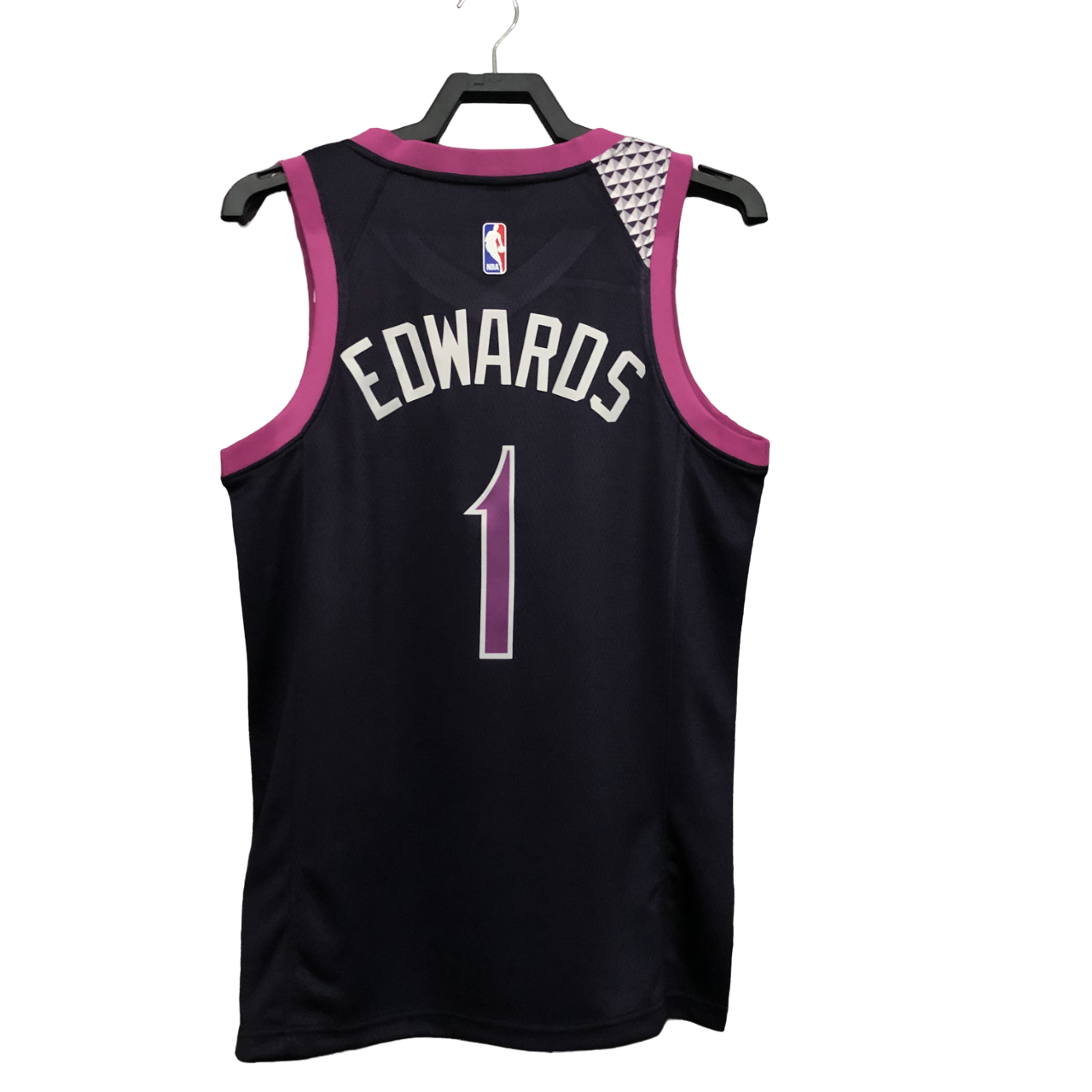 Regata NBA Minnesota Timberwolves Nike Authentic Edwards 1 - Preta - Imagem 2