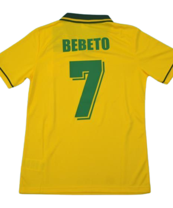 Camisa Retrô Brasil Home Copa do Mundo Versão 1994 "Bebeto" N°.7