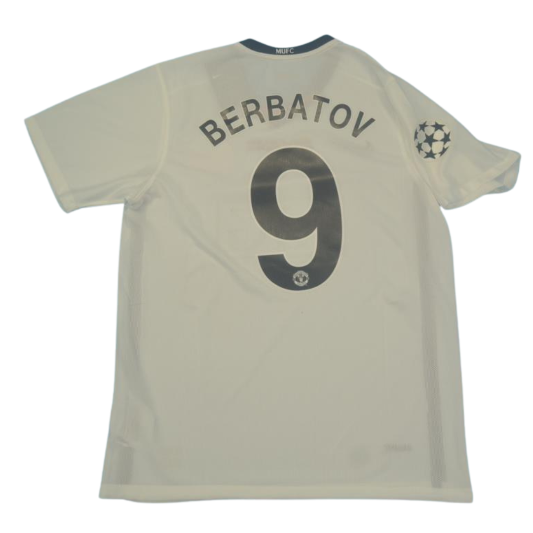 Camisa Manchester United UCL Final 08/09 - Versão Retrô "Berbatov" Nº 9