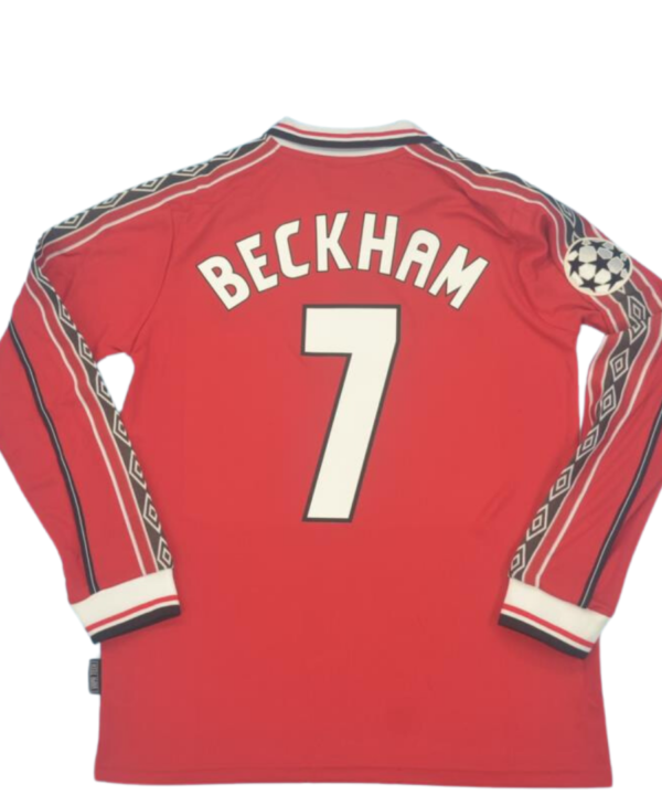 Camisa Manchester United Manga Longa 98/99 - Versão Retrô "Beckham" Nº 7