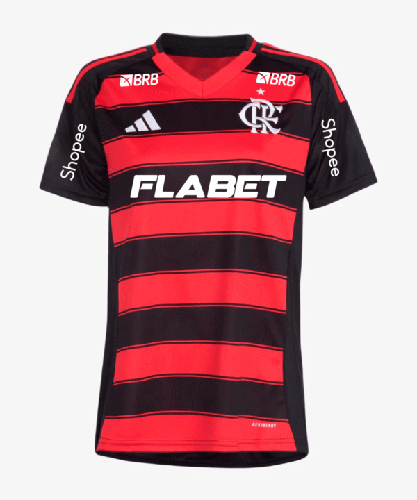 Camisa Feminina Adidas Flamengo 2025/26 I Com Patrocínios