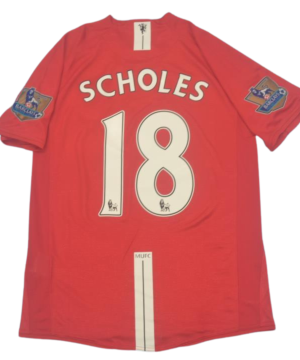 Camisa Manchester United Home 10/11 - Versão Retrô "Scholes" Nº 18