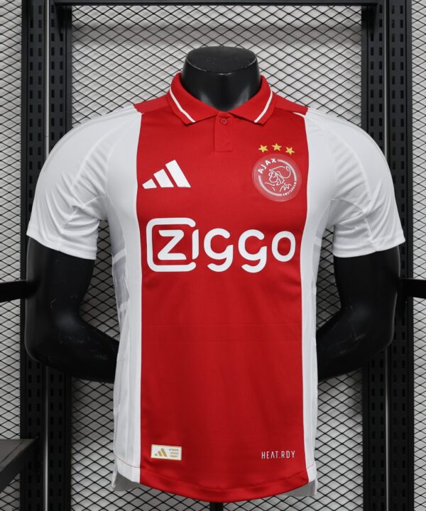 Camisa Ajax Home 2024/25 Jogador Adidas Masculino - Vermelha e Branca