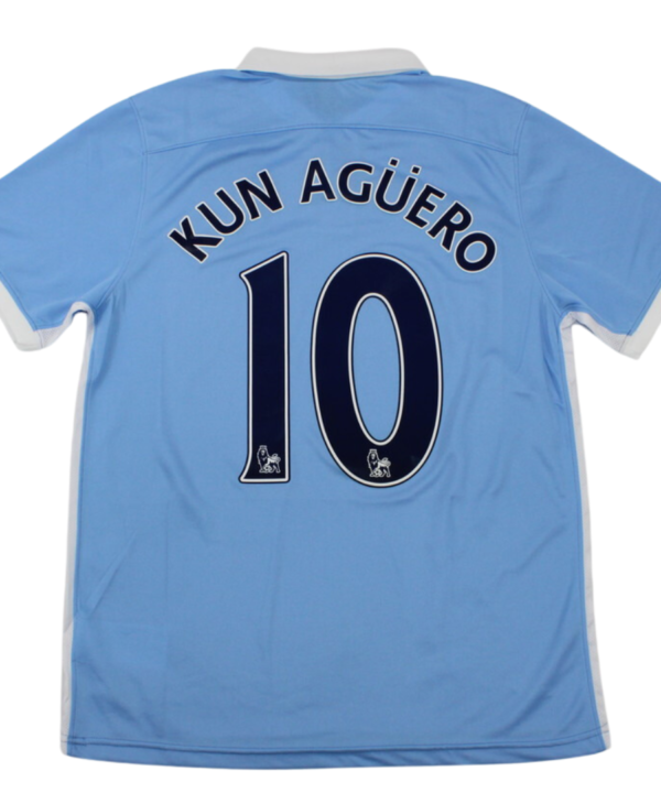 Camisa Manchester City Home 15/16 - Versão Retrô "Kun Aguero" Nº 10