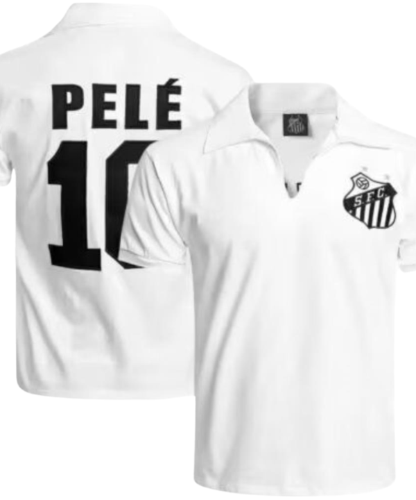 Camisa Santos Home 1970 - Versão Retrô "Pele" Nº 10