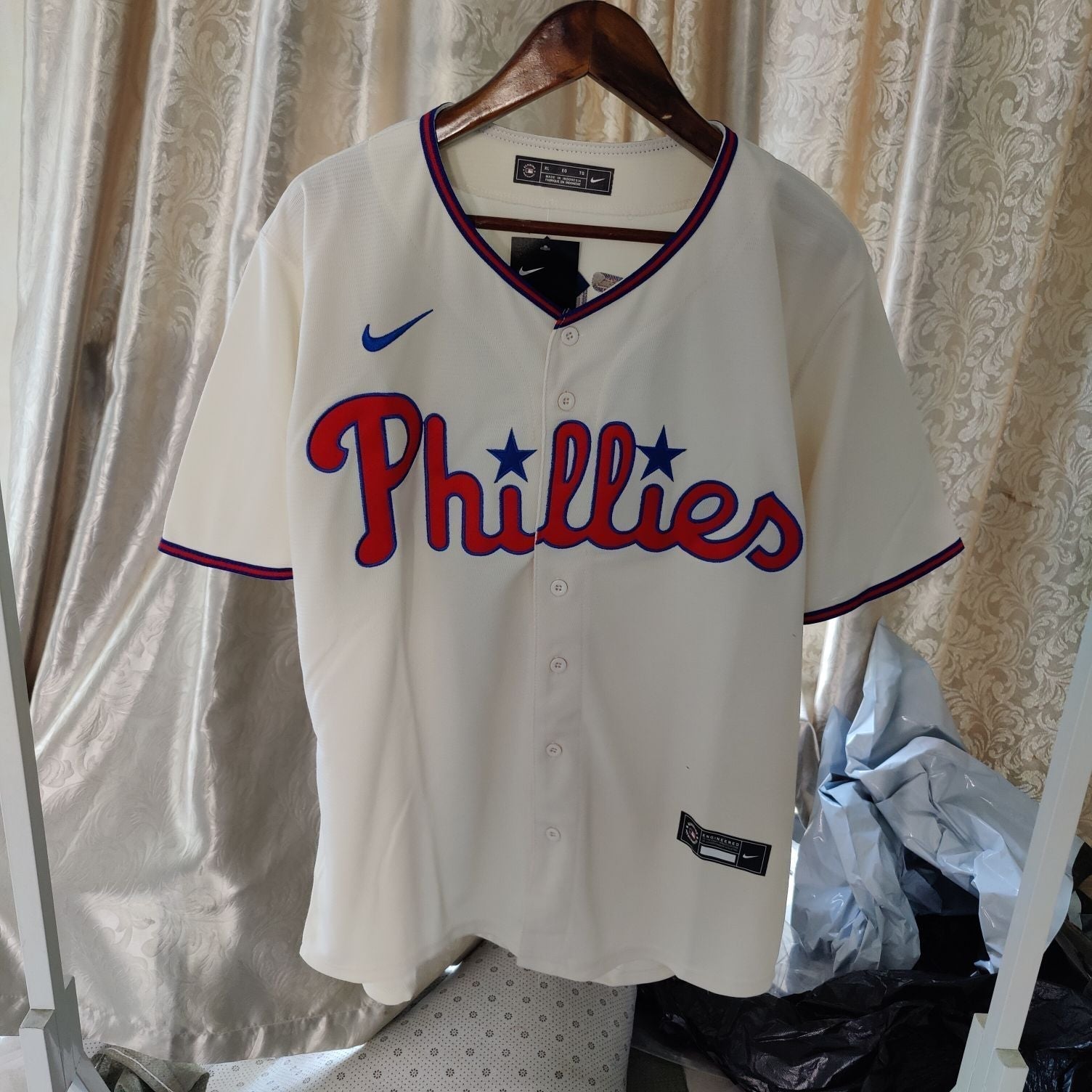 Jersey Philadelphia Phillies Creme Torcedor - Imagem 2