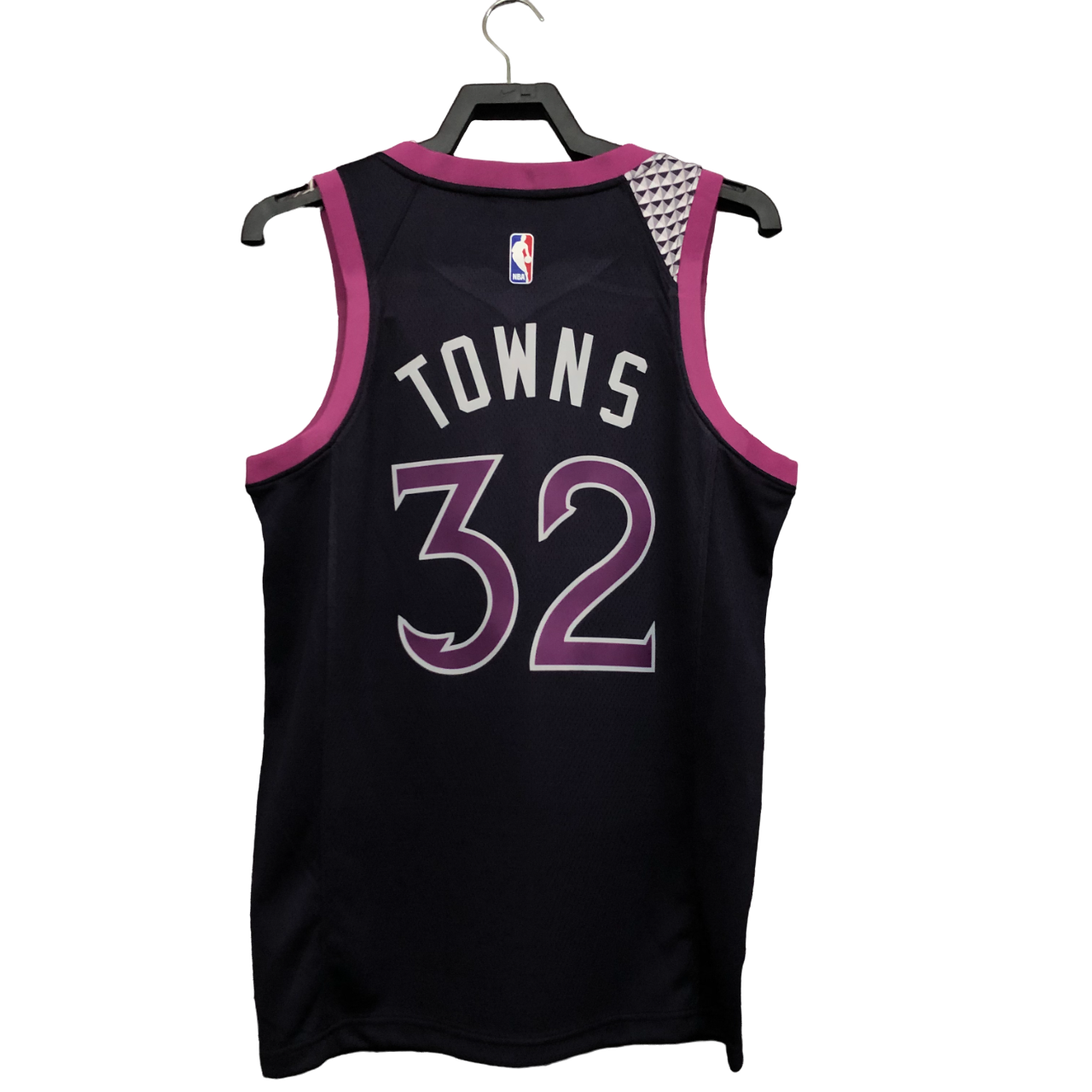 Regata NBA Minnesota Timberwolves Nike Authentic Towns 32 - Preta - Imagem 2