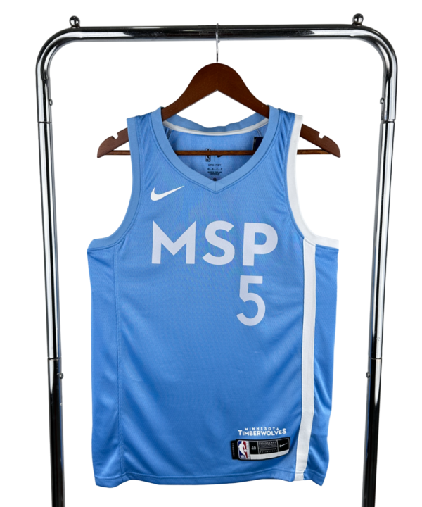 Regata NBA Minnesota Timberwolves Nike Authentic Edwards 5 - Azul