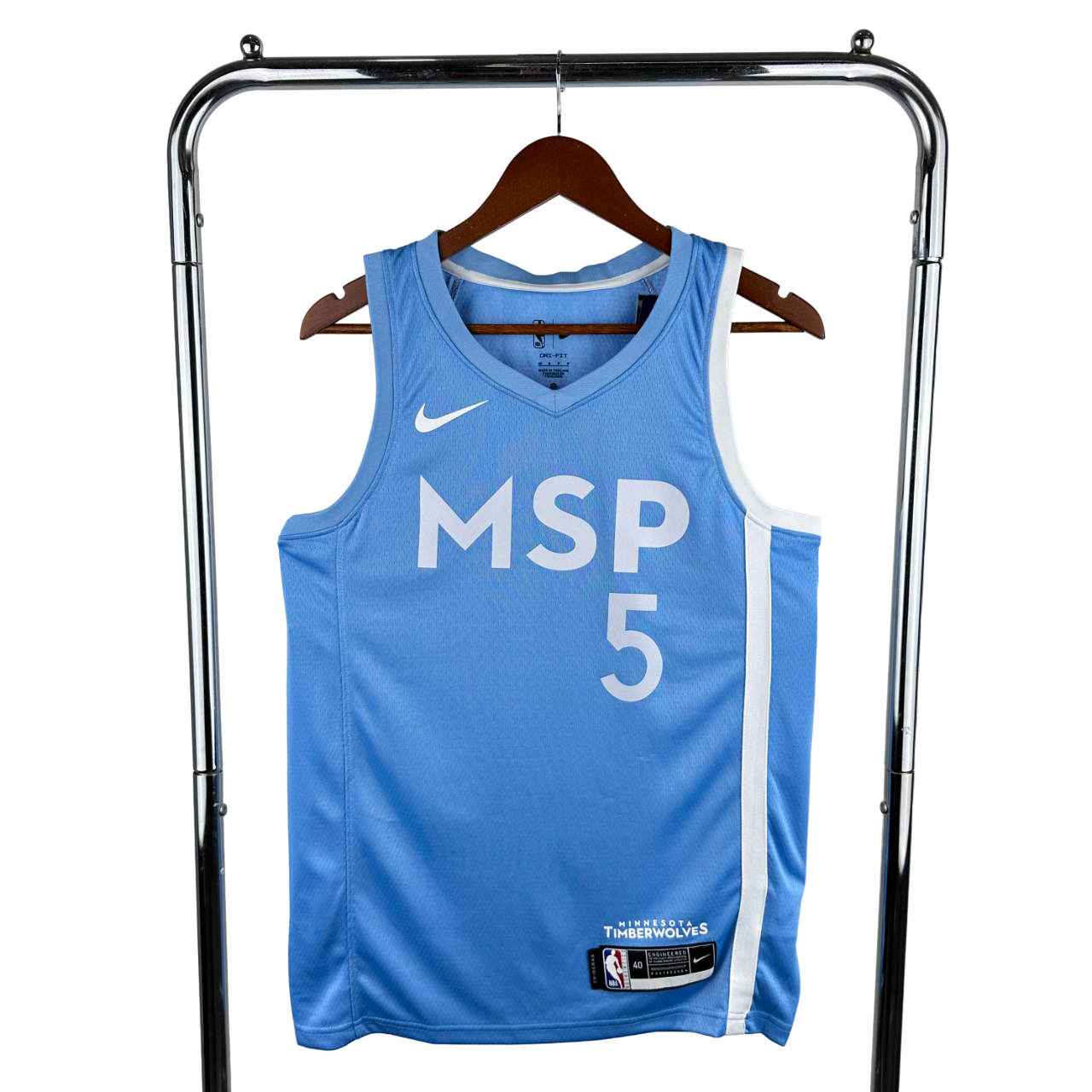 Regata NBA Minnesota Timberwolves Nike Authentic Edwards 5 - Azul