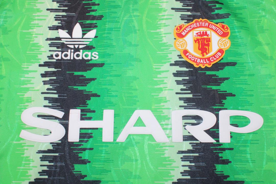 Camisa Manchester United Manga Longa 90/92 - Versão Retrô "Schmeichel" Nº 1 - Imagem 3