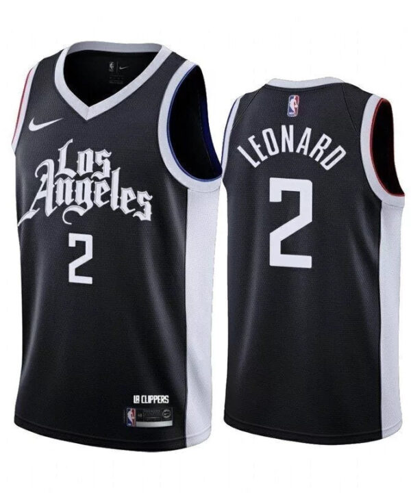 Regata NBA Los Angeles Clippers City 20/21 Edition Nike Authentic Swingman Leonard 2 - Preta