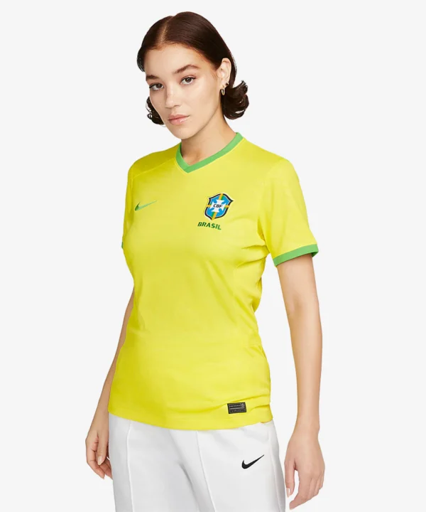 Camisa Feminina Da Seleção Brasileira 2023 Nike Dri-FIT Stadium Manga Curta Home