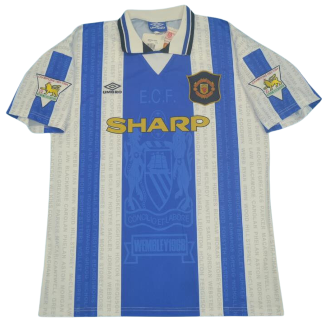 Camisa Manchester United Away 94/96 - Versão Retrô "Cantona" Nº 7 - Imagem 9