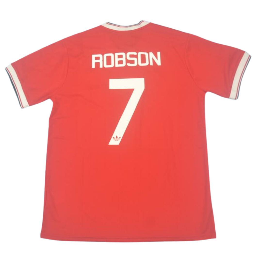 Camisa Manchester United Home 82/84 - Versão Retrô "Robson" Nº 7