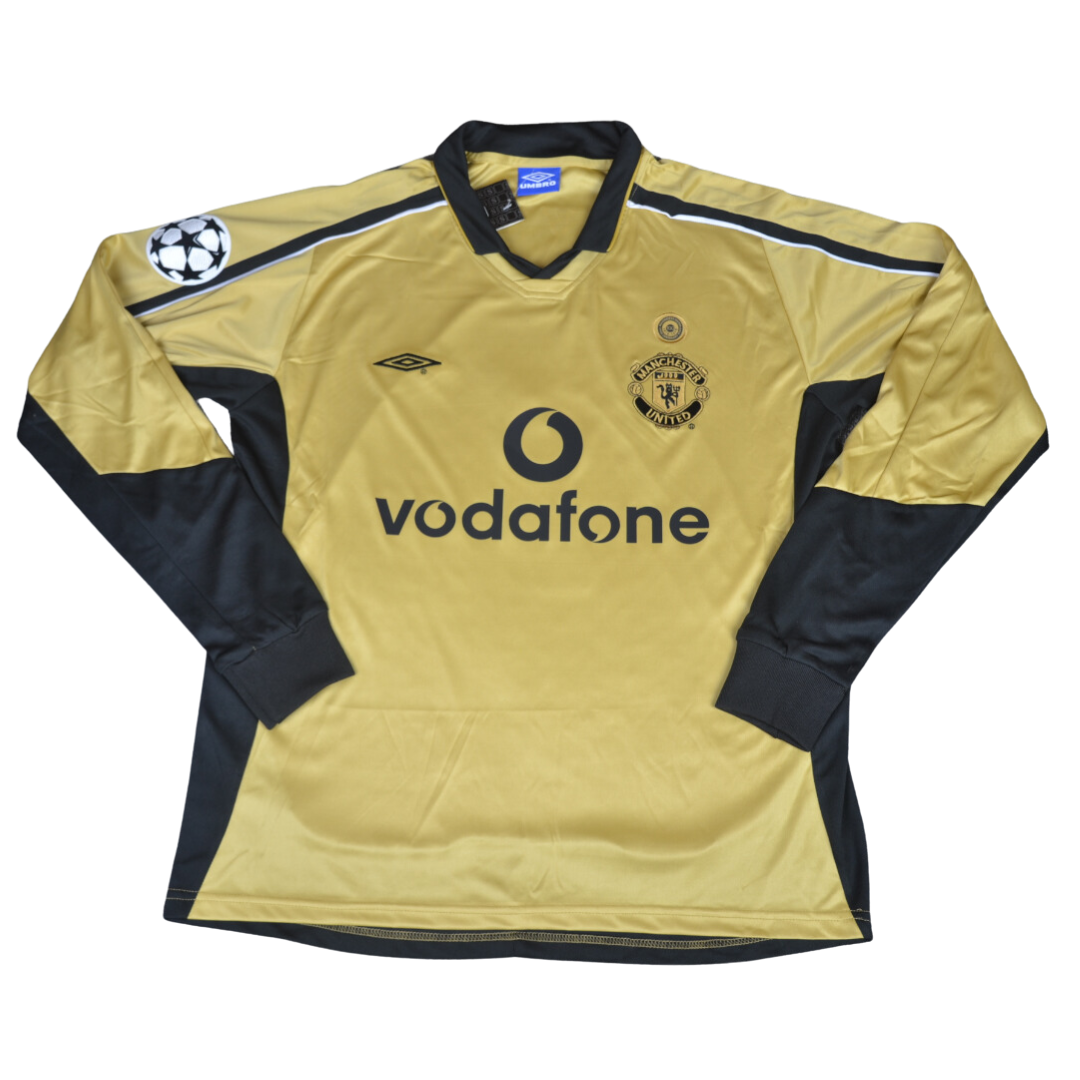 Camisa Manchester United Manga Longa 01/02 - Versão Retrô "Beckham" Nº 7 - Imagem 2