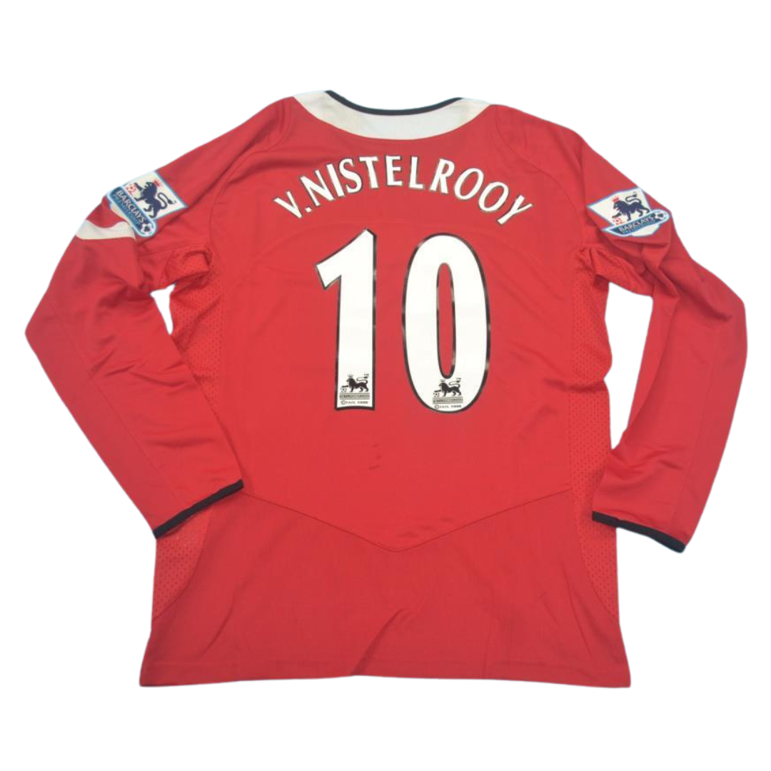 Camisa Manchester United Manga Longa 04/06 - Versão Retrô "V.Nistelrooy" Nº 10