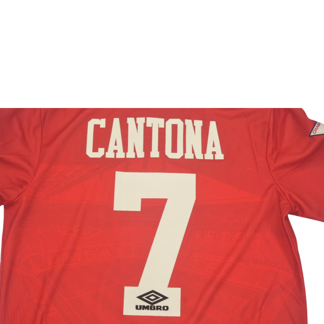 Camisa Manchester United Home 94/96 - Versão Retrô "Cantona" Nº 7 - Imagem 10