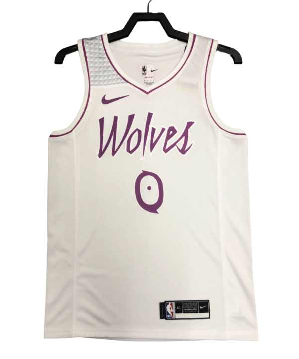 Regata NBA Minnesota Timberwolves Nike Authentic Russell 0 - Branca