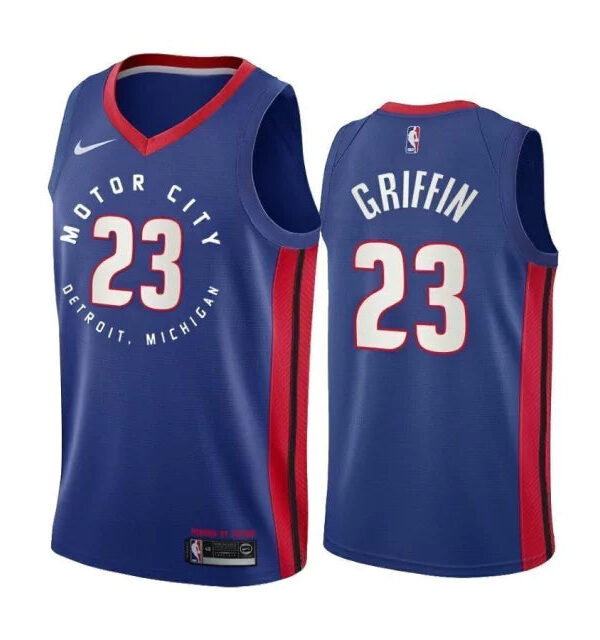 Regata NBA Detroit Pistons City Edition 20/21 Nike Authentic Swingman Griffin 23 - Azul