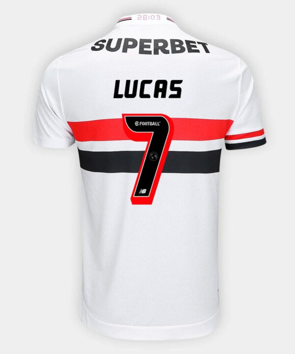Camisa New Balance São Paulo 2025/26 I LUCAS N° 7