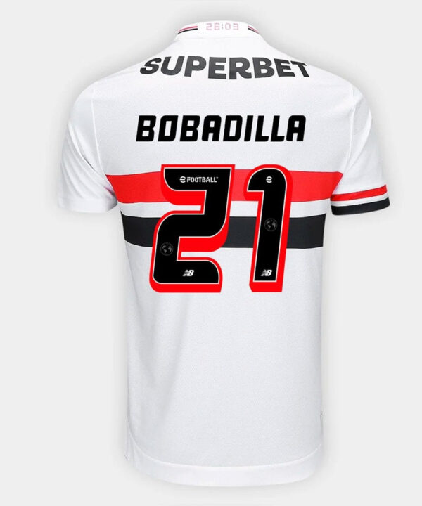 Camisa New Balance São Paulo 2025/26 I BOBADILLA N° 21