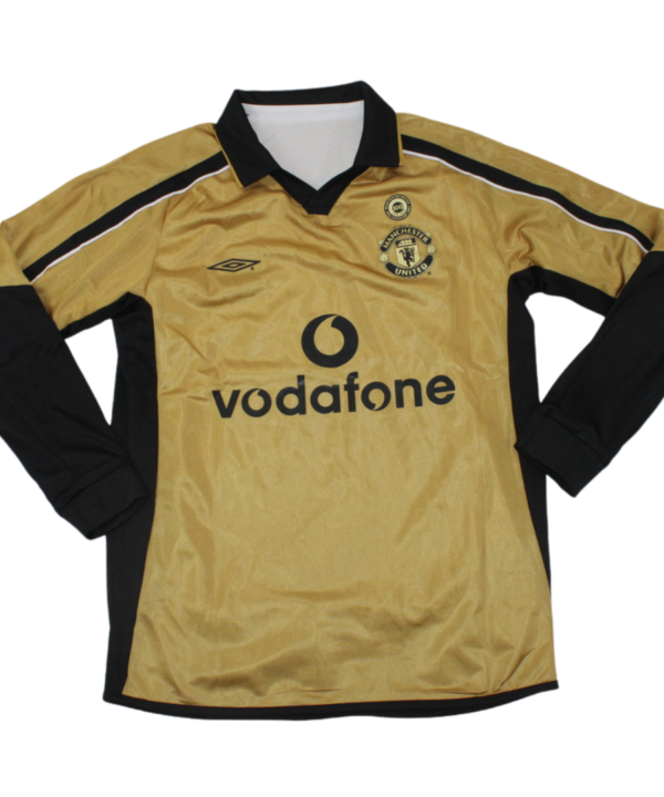 Camisa Manchester United Manga Longa Away 01/02 - Versão Retrô
