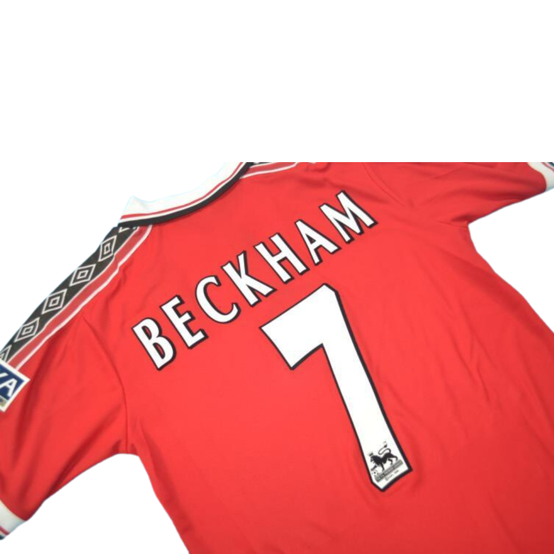 Camisa Manchester United Home 98/99 - Versão Retrô "Beckham" Nº 7 - Imagem 22
