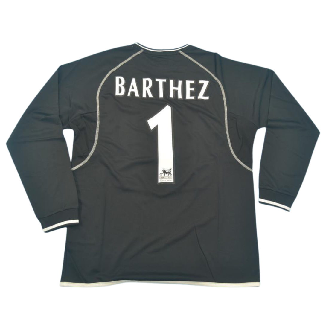 Camisa Manchester United Manga Longa 00/01 - Versão Retrô "Barthez" Nº 1