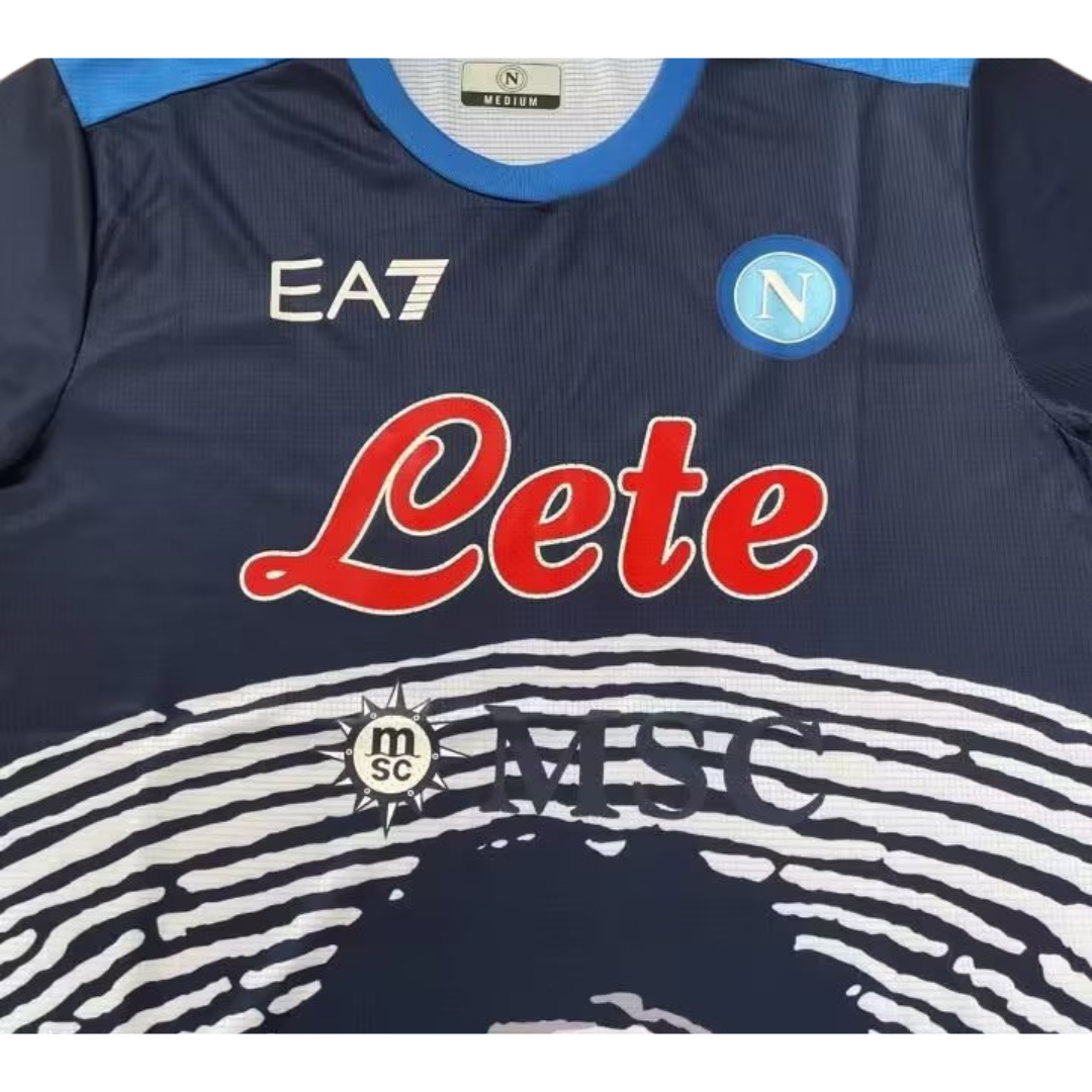 Camisa Retrô Napoli Maradona Versão Dark 21/22 - Imagem 3
