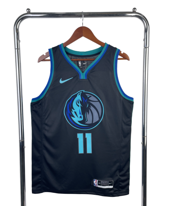 Regata NBA Dallas Mavericks City Edition Nike Authentic Irving 11 - Preta
