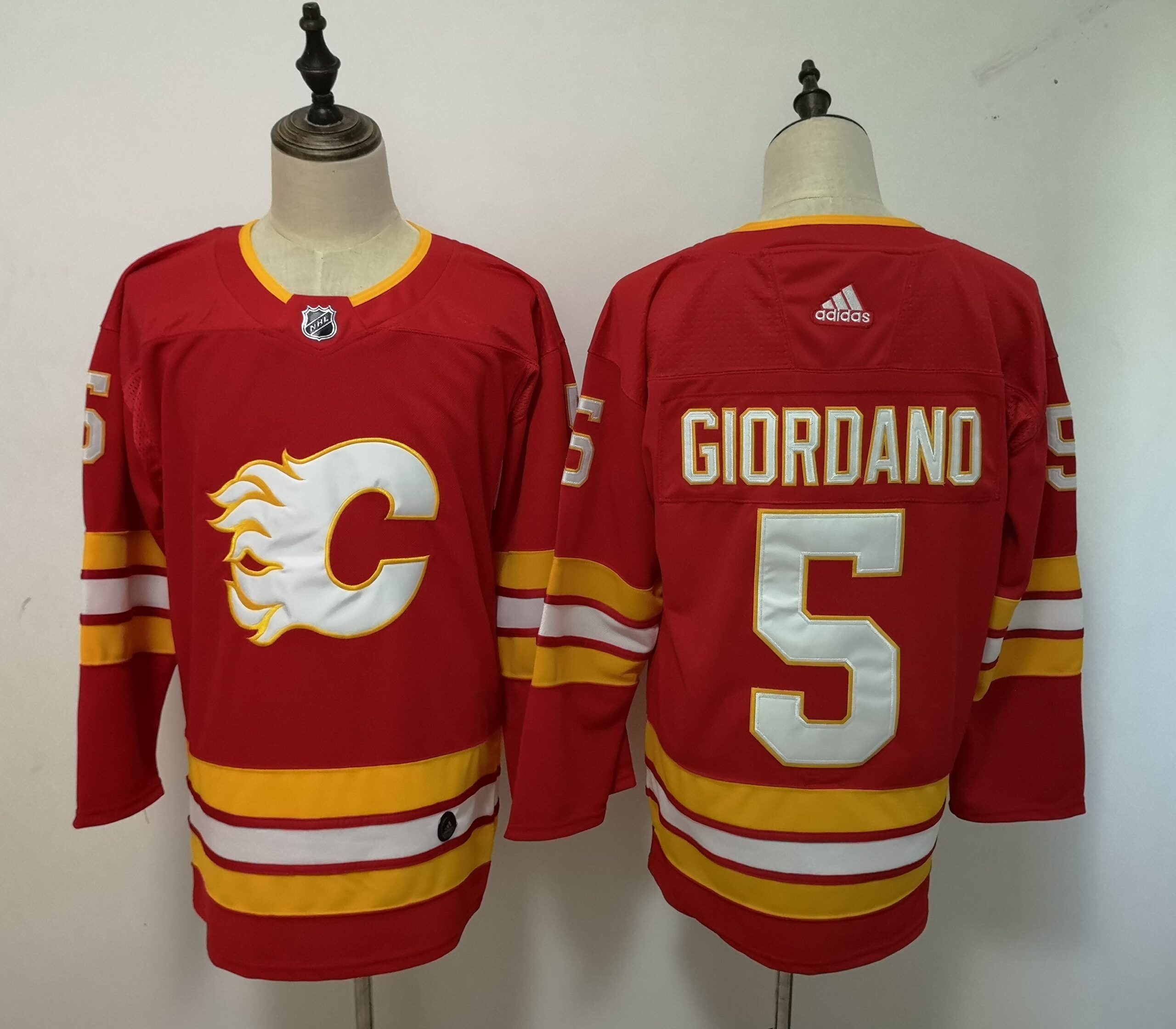 Camisa NHL Calgary Flames Jersey Vermelha/Amarela - Imagem 3