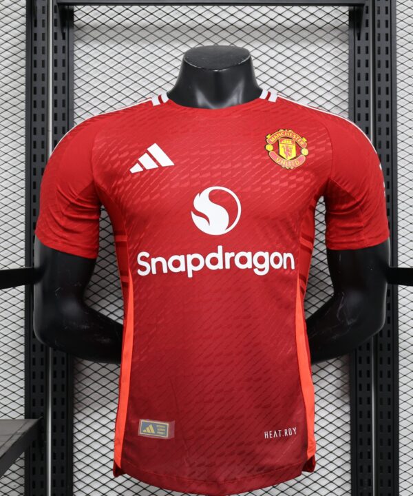 Camisa Manchester United Home 2024/25 Jogador Adidas Masculino - Vermelha e Branca