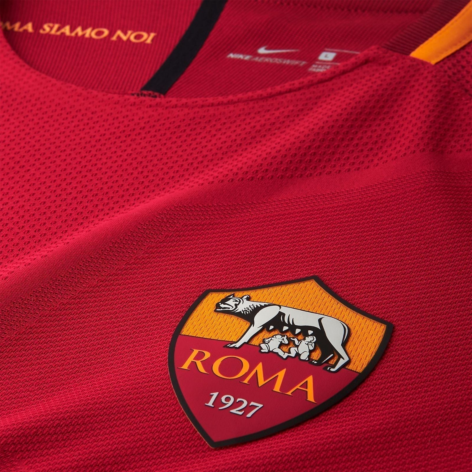 Camisa Retrô Roma I Nike 2017/18 Masculino Vermelho - Imagem 3