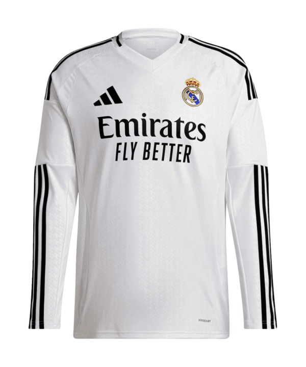 Camisa Real Madrid Manga Longa Home 24/25 - Versão Retrô