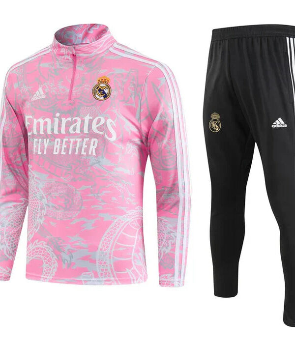 Conjunto Treino Real Madrid Dragon 24/25 - Rosa