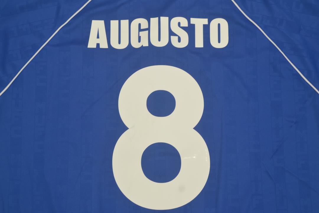 Camisa Manchester United Away 88/90 - Versão Retrô "Augusto" Nº 8 - Imagem 5