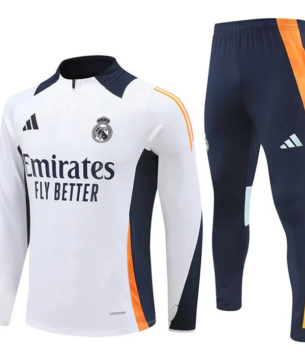 Conjunto Treino Real Madrid 24/25 - Branco