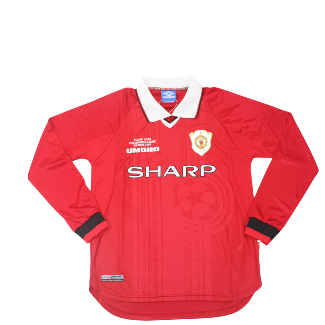 Camisa Manchester United Manga Longa 1999 - Versão Retrô "Beckham" Nº 7 - Imagem 2