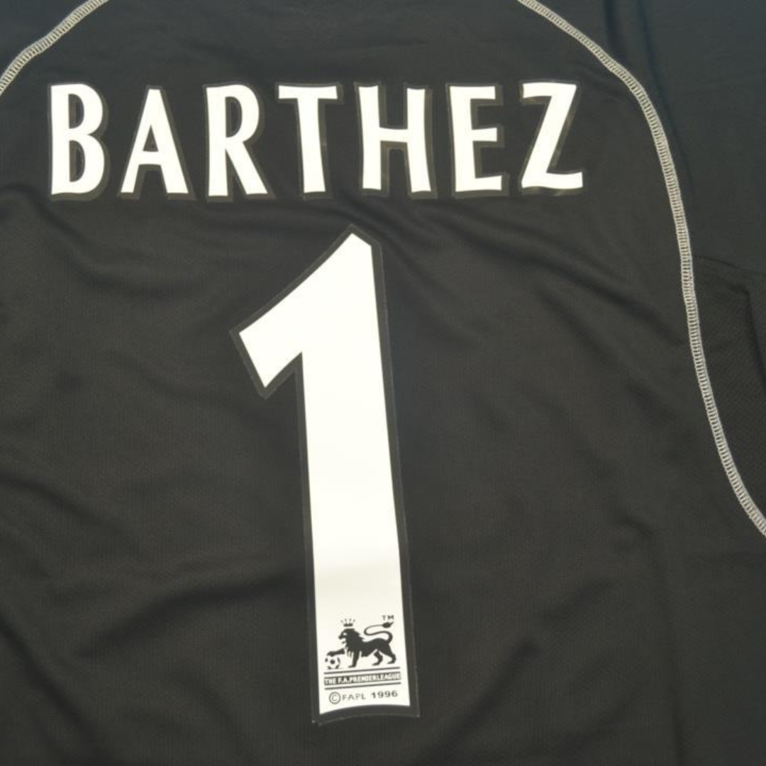 Camisa Manchester United Manga Longa 00/01 - Versão Retrô "Barthez" Nº 1 - Imagem 8