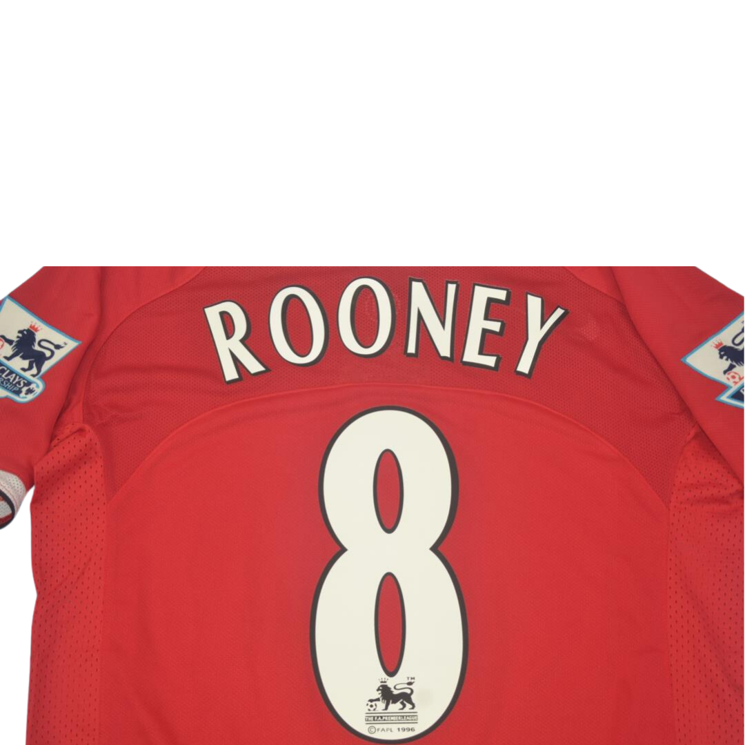 Camisa Retrô Manchester United Home 04/06 "Rooney" Nº8 - Imagem 11