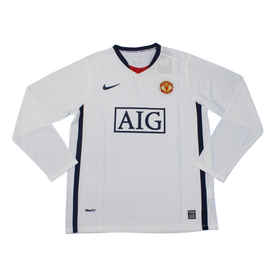 Camisa Manchester United Manga Longa Away 08/09 - Versão Retrô