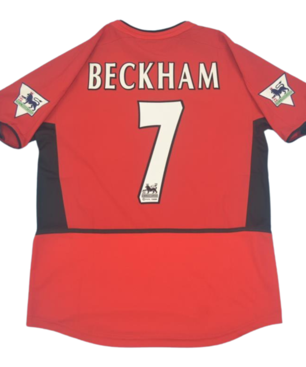 Camisa Manchester United Home 02/04 - Versão Retrô "Beckham" Nº 7