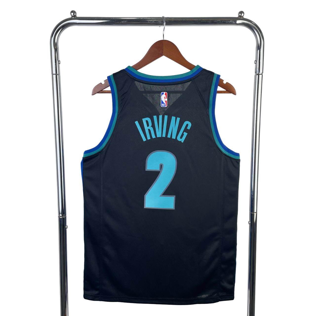 Regata NBA Dallas Mavericks City Edition Nike Authentic Irving 2 - Preta - Imagem 2