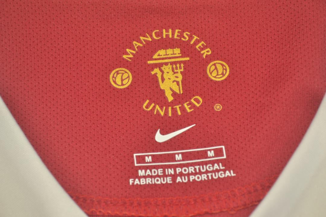 Camisa Manchester United Manga Longa Home 06/07 - Versão Retrô - Imagem 13