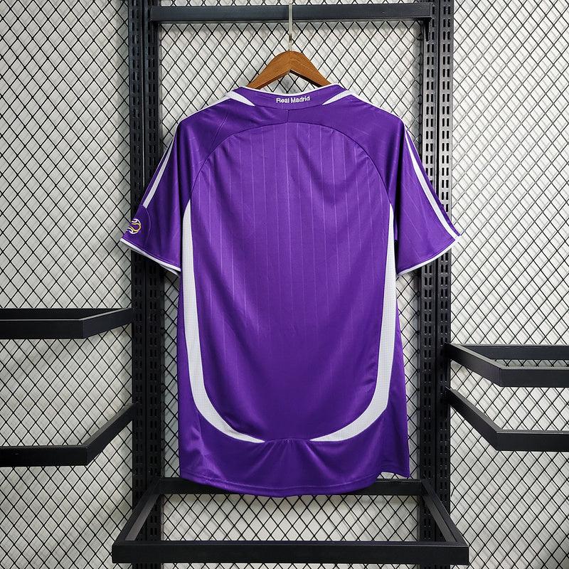 Camisa Real Madrid Away 2006/07 Adidas Retrô - Roxa - Imagem 2