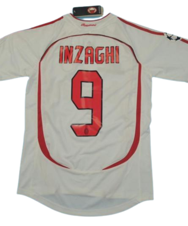 Camisa Retrô Milan Away UCL Finale Versão 2007 "Inzaghi" N°.9